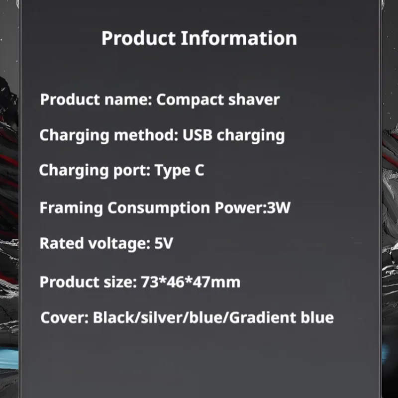 Портативная механическая мини-бритва с быстрой перезаряжаемой мощностью, дорожная портативная бритва