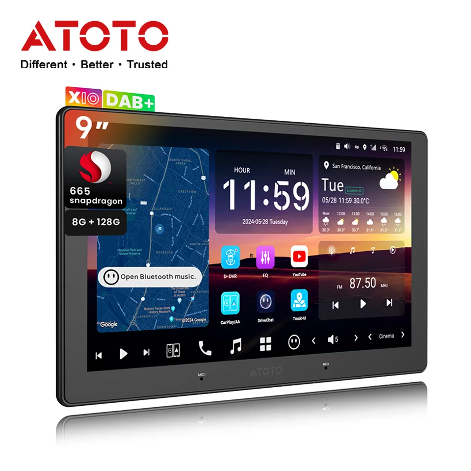 ATOTO 9 inch Android Multimedia Car Stereo 2 Din Navigation