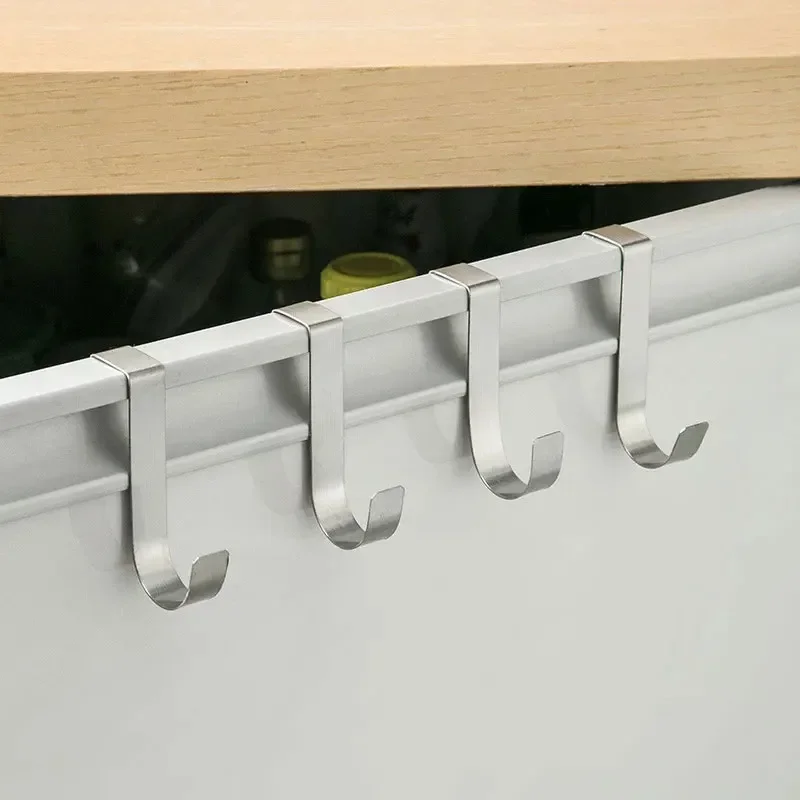 2 pezzi a forma di S gancio in metallo porta dell'armadio appendiabiti porta gadget scaffali armadietto organizzatore di immagazzinaggio accessori per il bagno