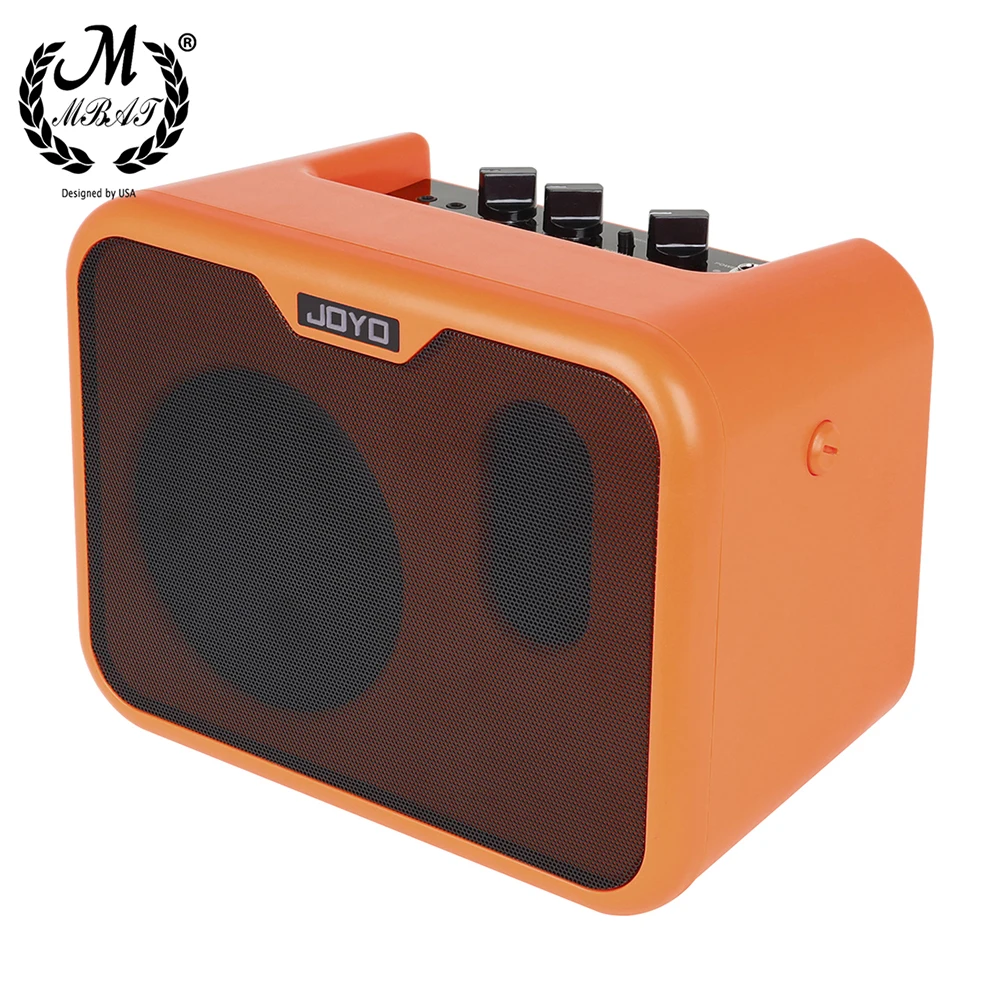 

M MBAT Acoustic Guitar Speaker Mini Portable Amplifier 10Watt Amp Normal Bright Dual Channels with Power Adapter Guitar Speaker