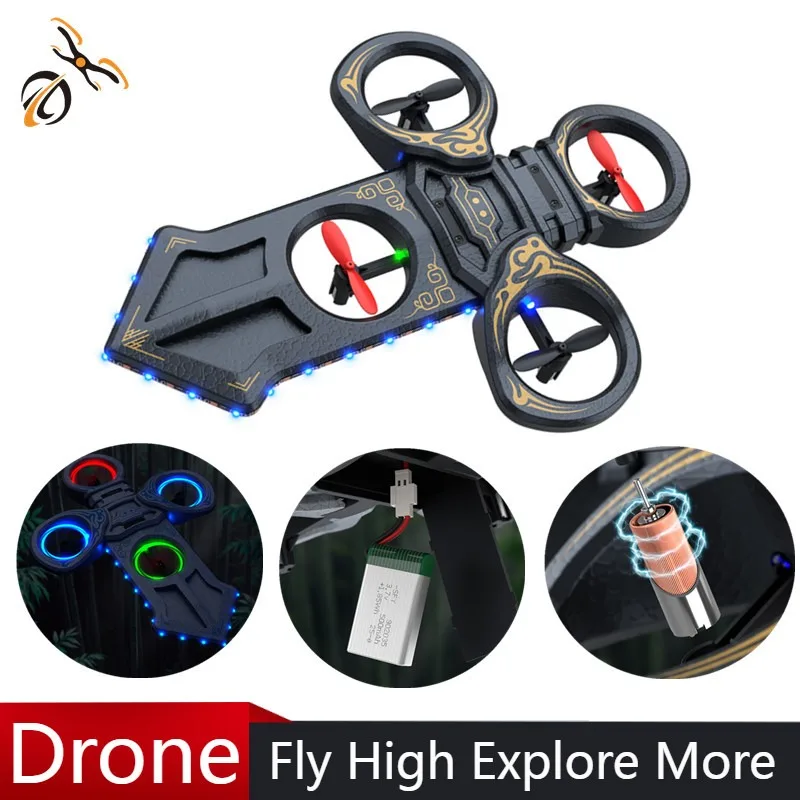 L0716 Remote Control Stunt Flying Sword Epp Foam Suspended Cool Sword 360° Rolling Color Led Suitable For Boys Night Flying Toys