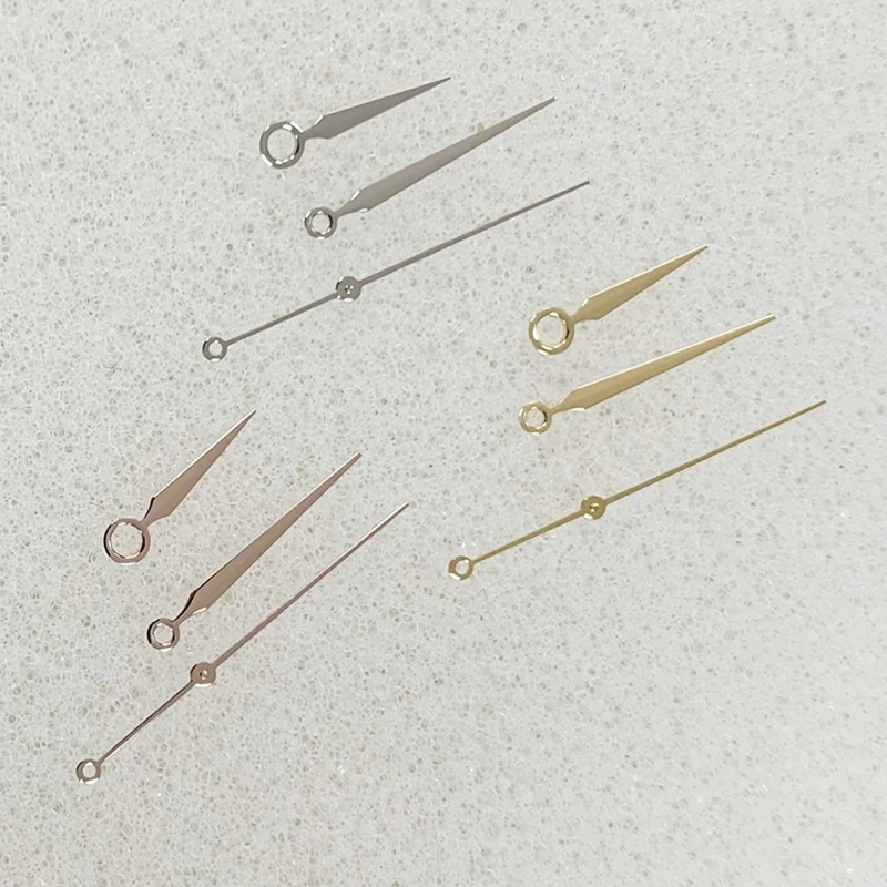 Diamond Shaped Hands in Gold, Rose, Silver, and Blue Without Night Light, Suitable for Japanese NH35/364R/7S Movements