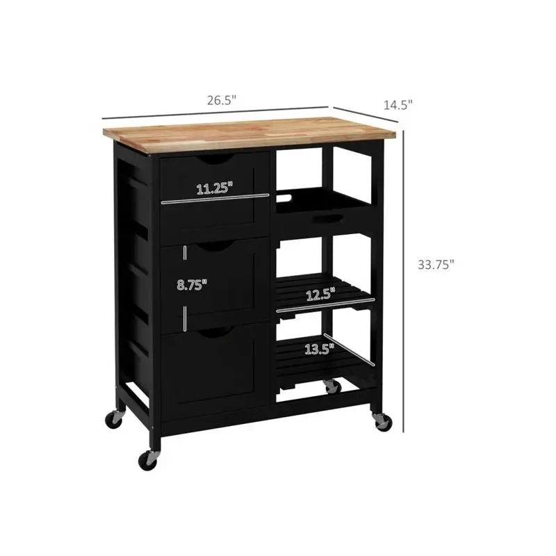 Versatile Kitchen Cart and Storage Cabinet for Organizing Kitchen Essentials