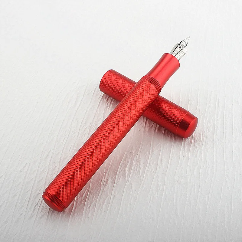 Luxury Metal Pocket Fountain Pen Classic 0.38mm Nib Iridium Ink Pen for Writing Gift Office Supplie School Stationery