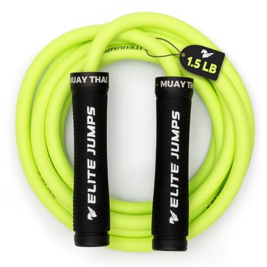 

Muay Thai 3.0 Weighted Jump Rope for Men Women High-Intensity Training PVC-coated steel cable black/red ergonomic non-slip hand