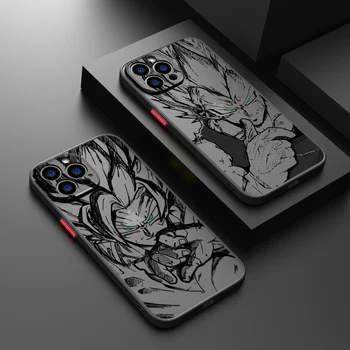 드래곤볼 몽키 킹 애플 아이폰 15 14 13 12 미니 11 XS XR X 8 7 프로 맥스 플러스 TPU 반투명 휴대폰 케이스