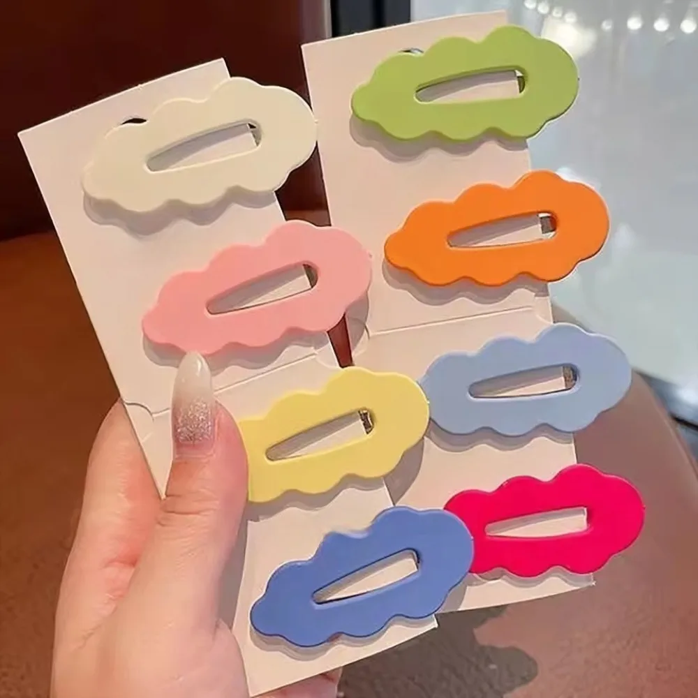 2 قطعة حلية شعر عصرية الغيوم مقاطع الشعر الحلو أغطية الرأس لون الحلوى مقاطع الشعر INS نمط لطيف باريت الفتيات إكسسوارات الشعر #6