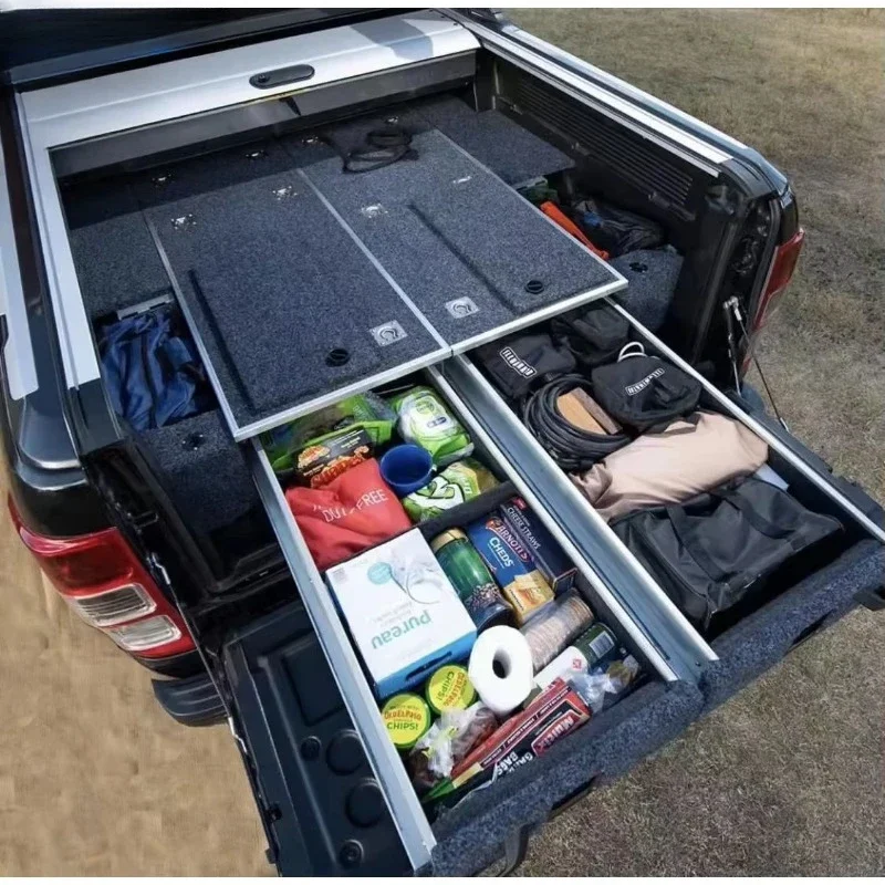 Rear cargo drawer safe truck storage SUV drawer  for AW1300 Ford F150 Raptor Transit Van Ranger Drawer Box OEM Factory Wholesale