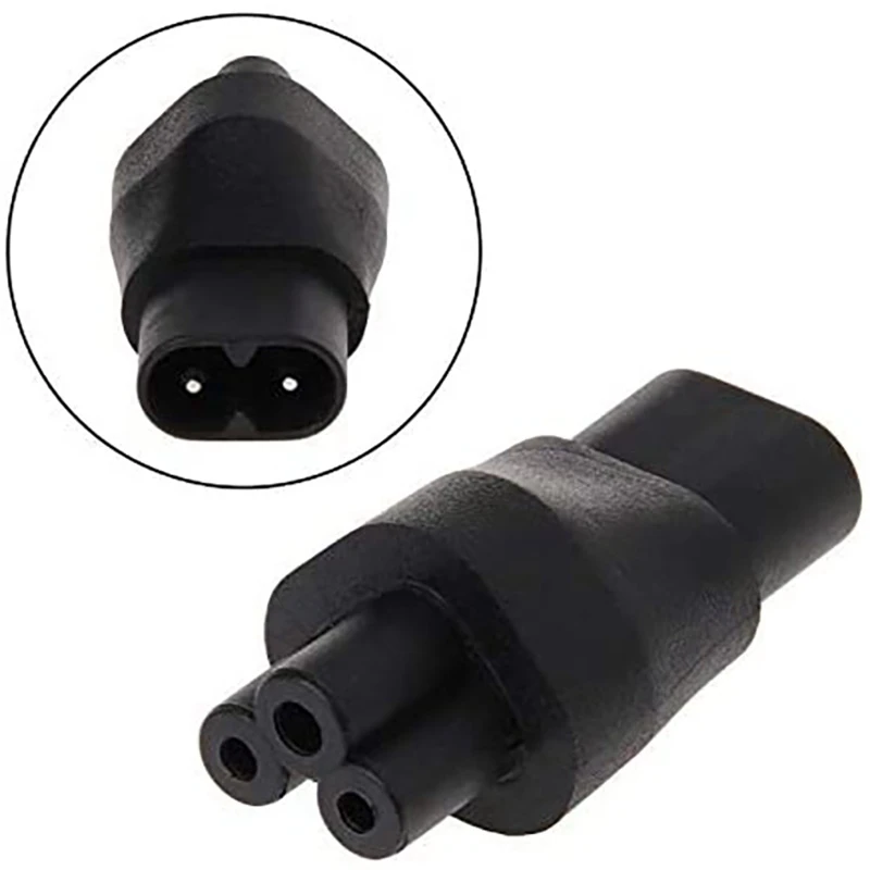 Разъем адаптера питания 110 В-220 В IEC C5 2-контактный к C8 3-контактный, подходит для ноутбука, 5 шт.