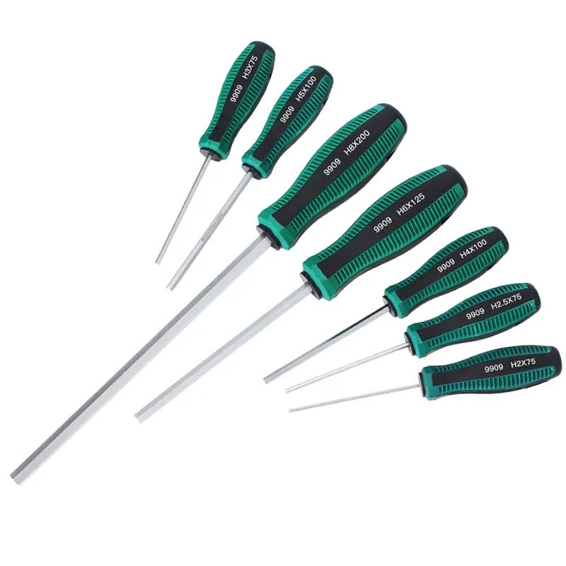 1pc CR-V Magnetic Hex Driver Wrench Screwdriver set with handle H1.5 H2 H2.5 H3 H4 H5 H6 H8 Hand Tools