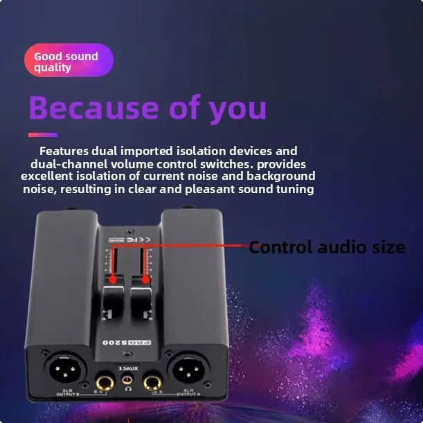 Audio isolator, audio current sound canceller 3.5  6.5