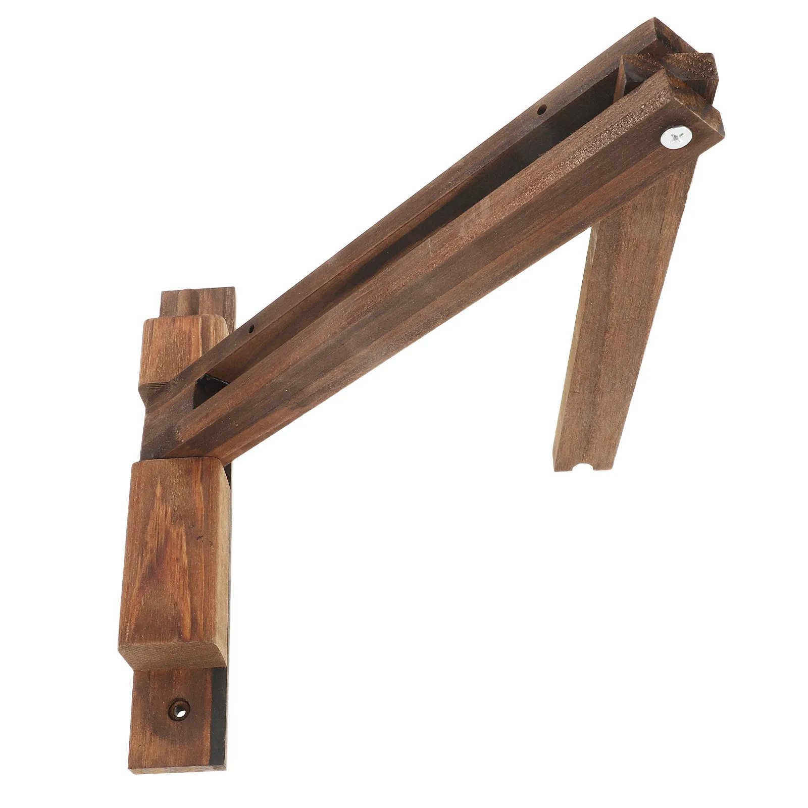 Wood Wall Mount Lamp Holder Foldable Bracket Adjustable Angle Vintage Wood Sconce Bracket for Hanging Pendant Light Decorative