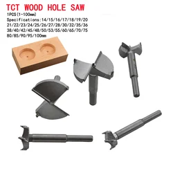 14mm-100mm Forstner Carbon Steel Boring Drill Bits Woodworking Self Centering Hole Saw Tungsten Carbide Wood Cutter Tools Set