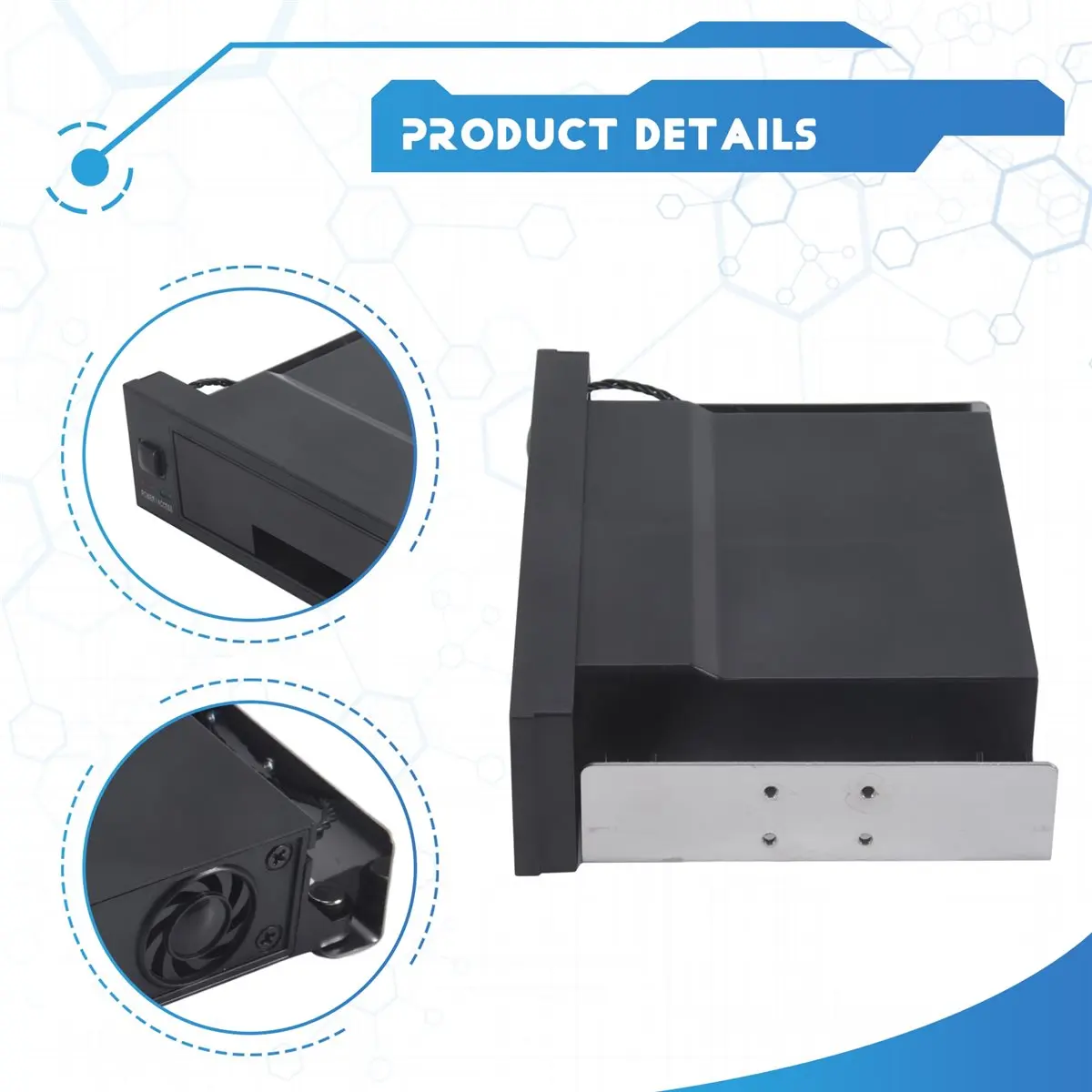 doyou Universal Hot Swap Mobile Rack for 2.5 Inch or 3.5 Inch SSD/HDD, Internal Tray-Less Hard Drive Backplane Enclosure