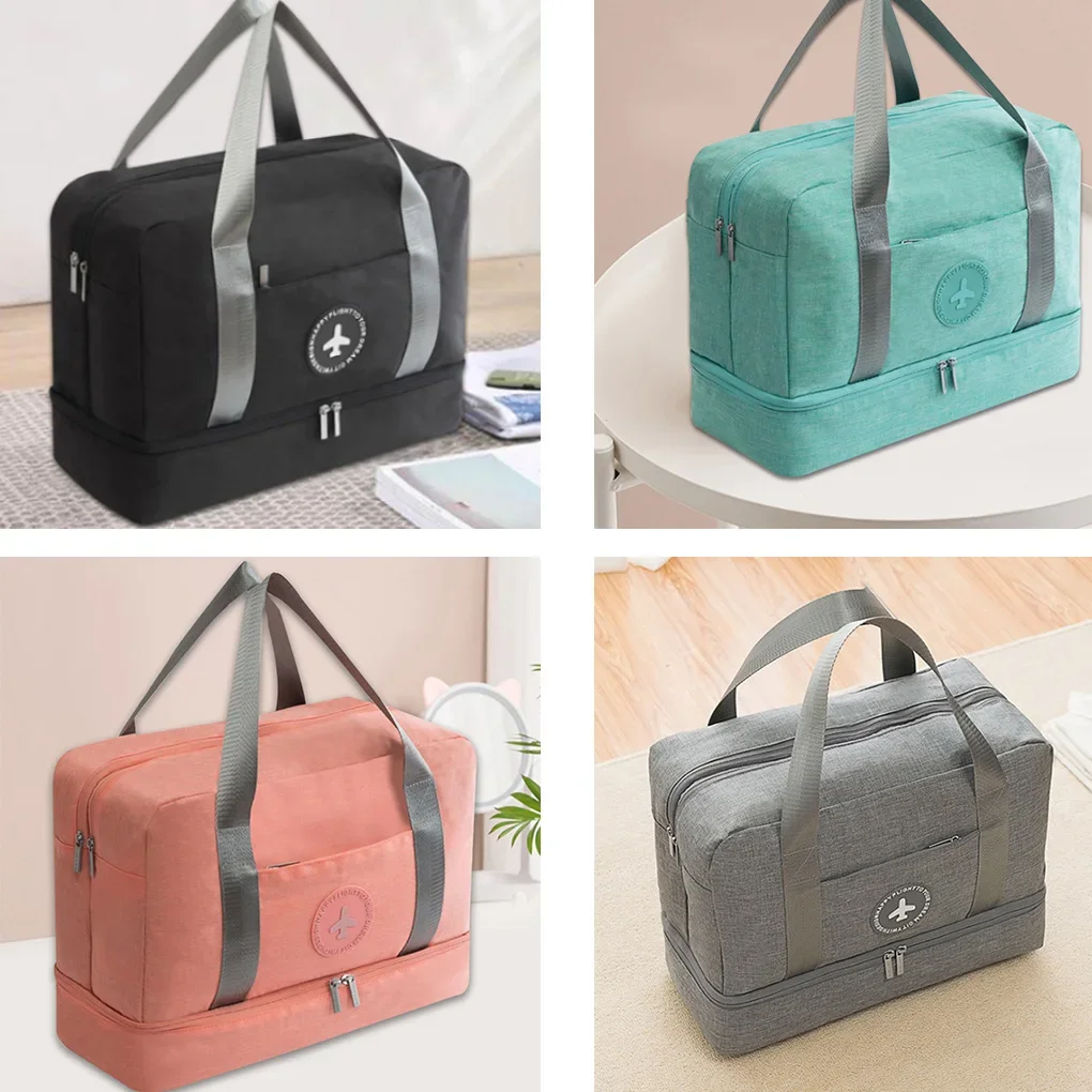 Luggage Dry Wet Separation Storage Bag Luggage Organizer Packing Travel Duffle with Shoes Bag Mesh Bag Clothing Storage Handbag