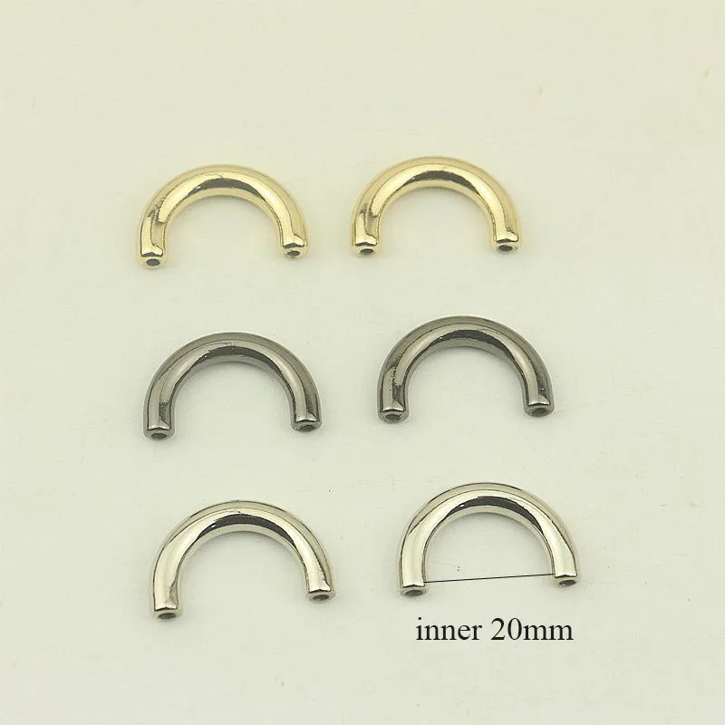 5Pcs 14x20mm Metal Bag Arch Bridge D Ring Connector Buckles for Handbag Wallet Clips Clasp DIY Decoration Hardware Accessories