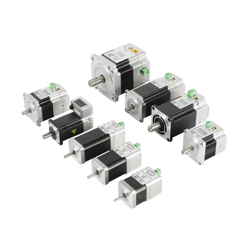 New integrated DC single-phase servo motor driver 57mm Nema23 24V 120W absolute encoder 17 bits