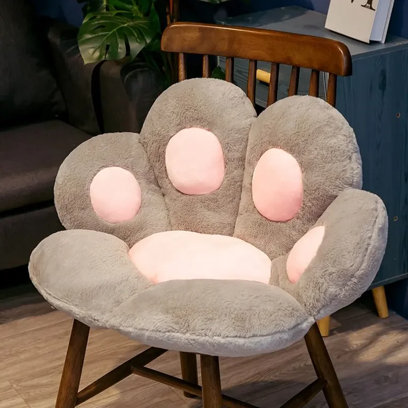 70*60cm Kawaii Cat Paw Plush Toys Cute Soft Stuffed Floor Cushion Chair Sofa Butt Pad for Home Room Decoration Office Nap Dolls view 6