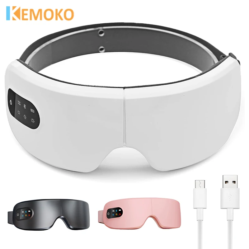 4D Smart Airbag Eye Massage Vibration Eye Care Massager Compress Bluetooth Music Eye Relax Fatigue Dark Circles Remove Massager