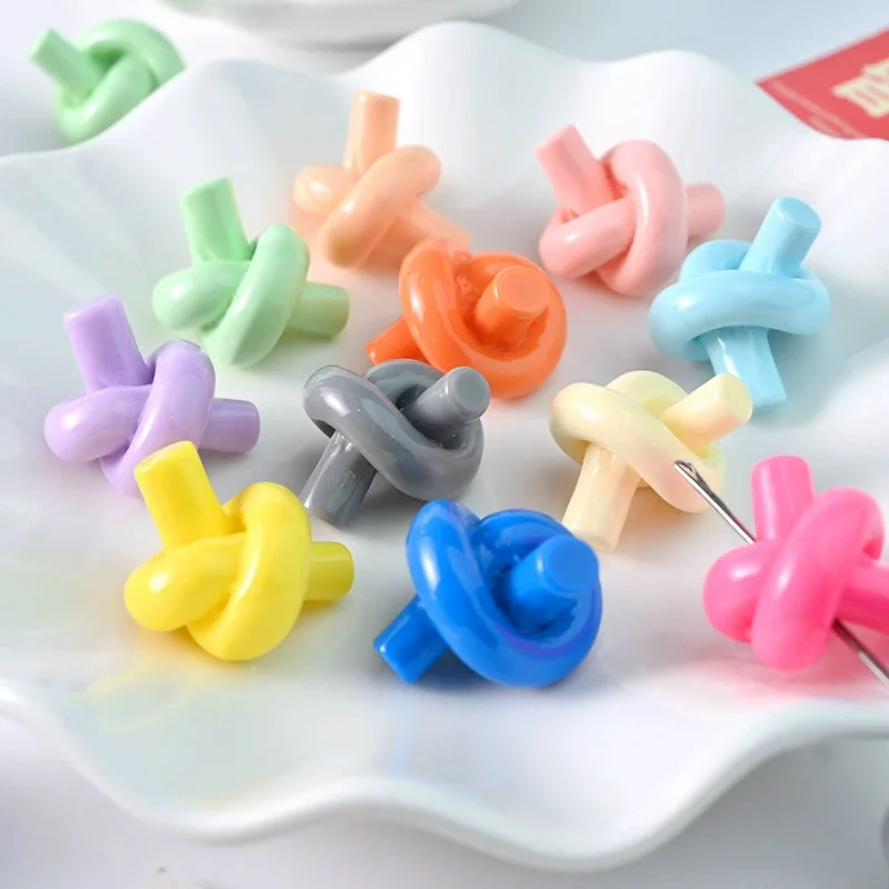 New Acrylic Candy Color Knot Hanging Ornament Loose Beads DIY Hole Beaded Mobile Phone Chain Bracelet Chain Hanging Accessories