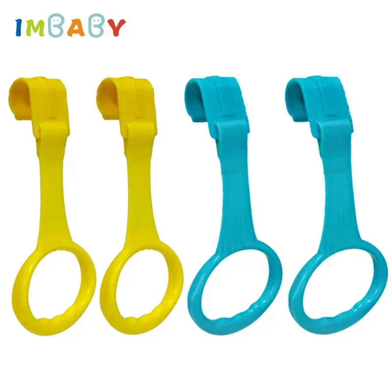 4pcs Pull Ring for Playpen Baby Crib Two Color Hooks Pendants Infant General Use Hooks Toddler Learn To Stand Nursery Rings Hand