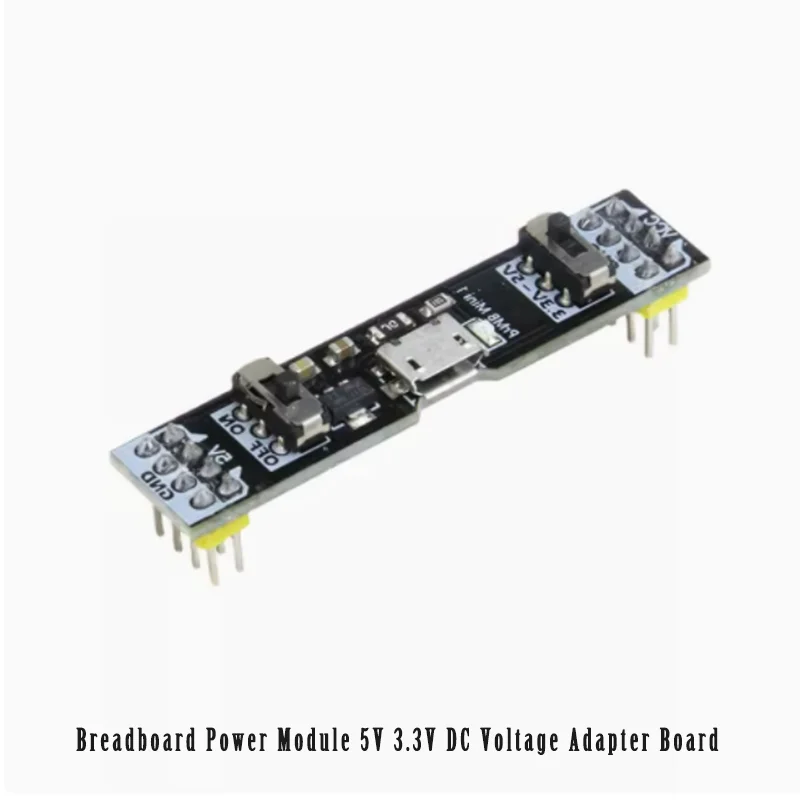 Breadboard Power Module 5V 3.3V DC Voltage Conversion Board Micro USB Experimental Circuit Test Power Supply