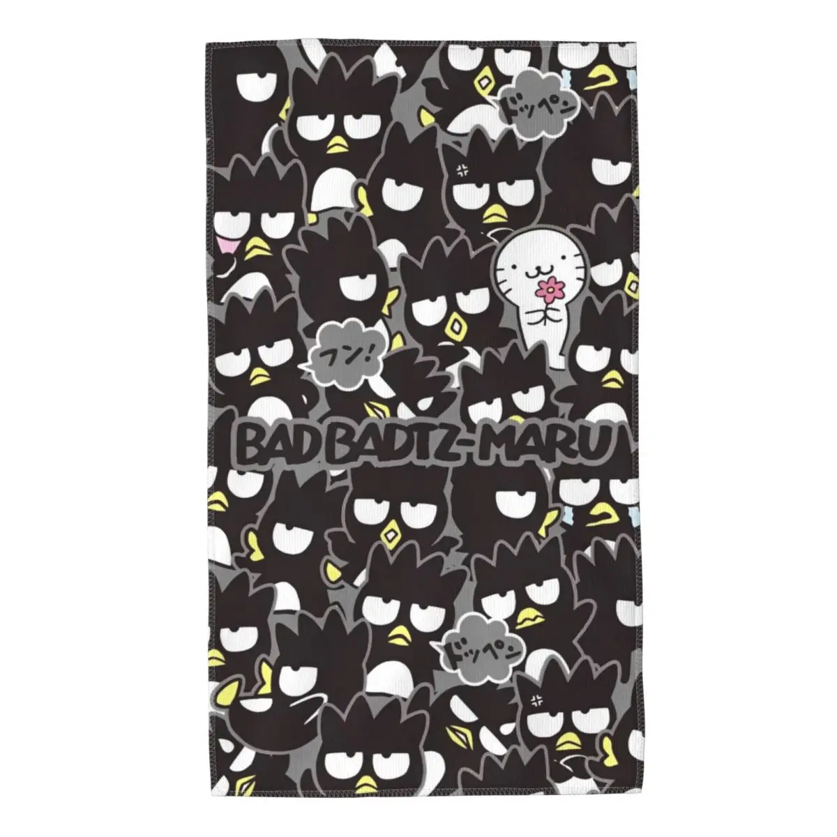 Sanrio Badtz Maru Hand Towels Birthday Gifts for Men Women Decorative Bathroom Towels for Shower Kitchen