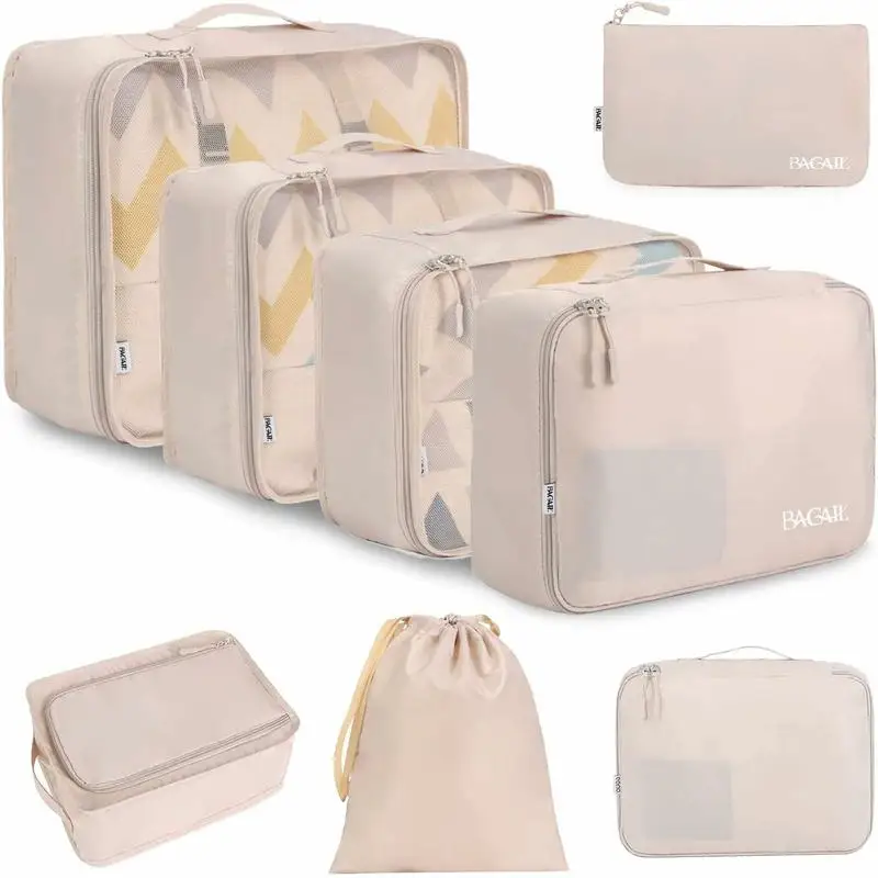 

8 Set Packing Cubes Luggage Packing Organizers for Travel Accessories