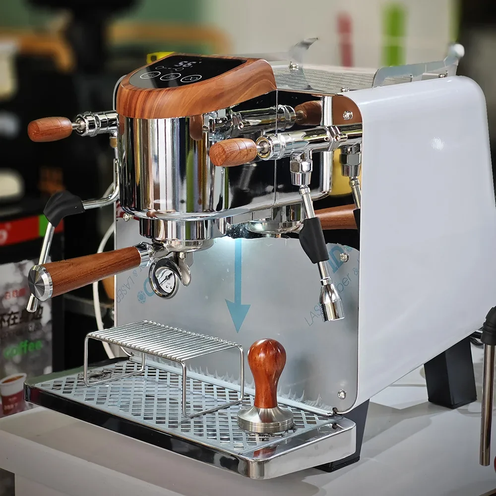 Stainless Steel Coffee Maker Espresso  Coffee Machine Commerical Coffee machine with 6L Child and mother boiler system