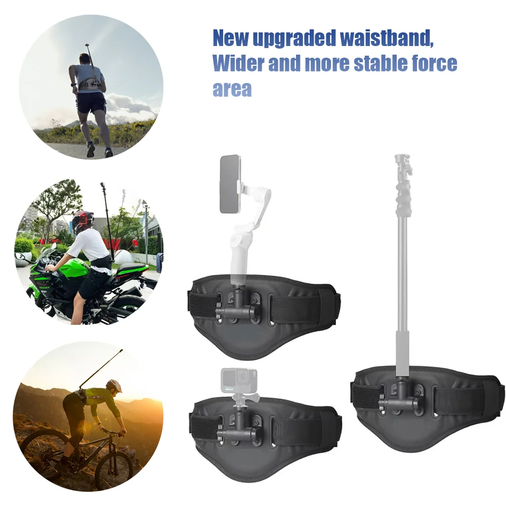 

For Insta360 X3/X4 X5 DJI Pocket 3/action 5 4 3/GO 3S/Ace Pro/Gopro Universal Camera Waistband Bracket for Motorcycle Riding Ac