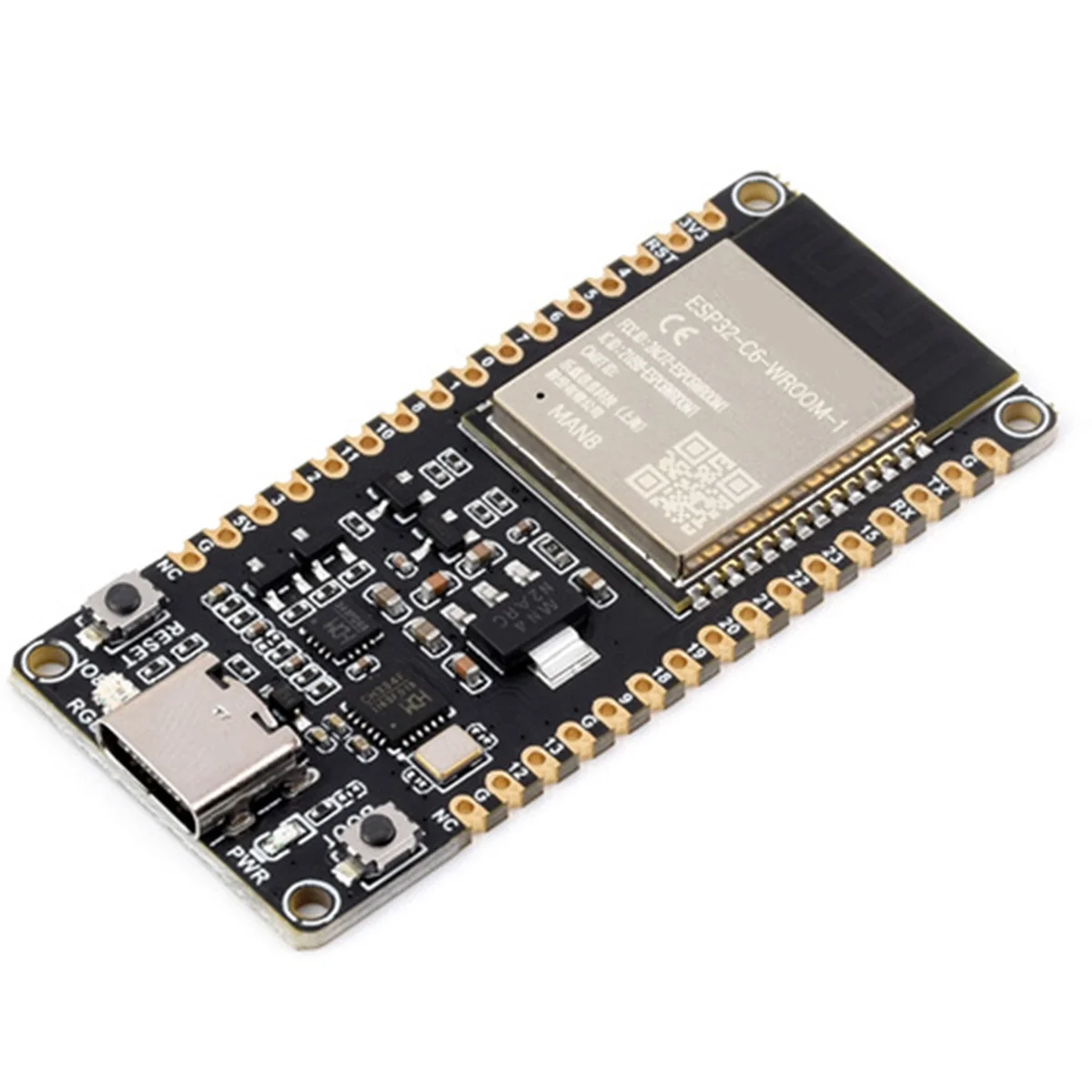 AB20-ESP32-C6 Development Board WiFi6 Bluetooth 5 Zigbee Thread 160MHz Single Core Processor ESP32-C6-WROOM-1-N8 Module(A)