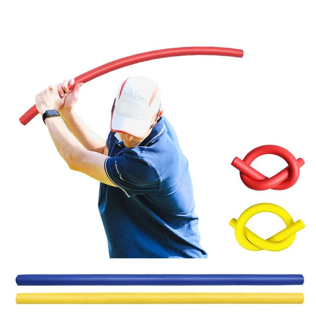 Indoor Golf Multi-functional Swing Aid Power Stick Swing Trainer Soft Baton Training Power Whip Foam Swing Stick