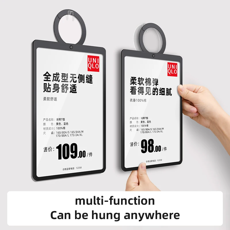 A5 148x210mm lit. hang up a plate Event Listing Advertising and promotional display boards Warehouse signage Hanging alert signs