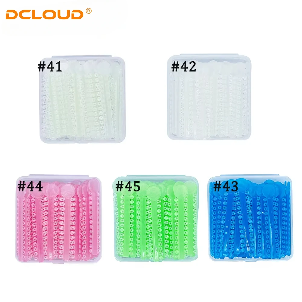 1BOX = 1040PCS / 40Sticks Zahnkieferorthopädische elastische Ligaturbindungen Leuchtgummibänder für Brackets Zahnspangen bunt zur Auswahl – Detail 2