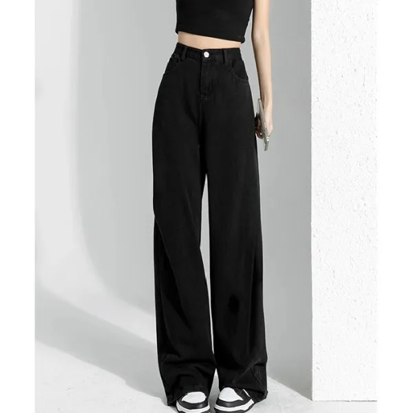 Abbigliamento da donna autunnale Jeans larghi Tasche cargo da donna Multi tasche Utilità Abbigliamento da lavoro Camouflage militare Moda denim femminile