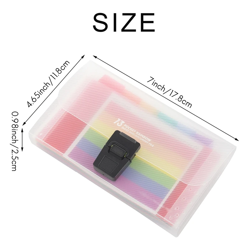 ドキュメント、13ポケットオーガナイザー、オフィス用のファイルフォルダーのカラフルな拡張