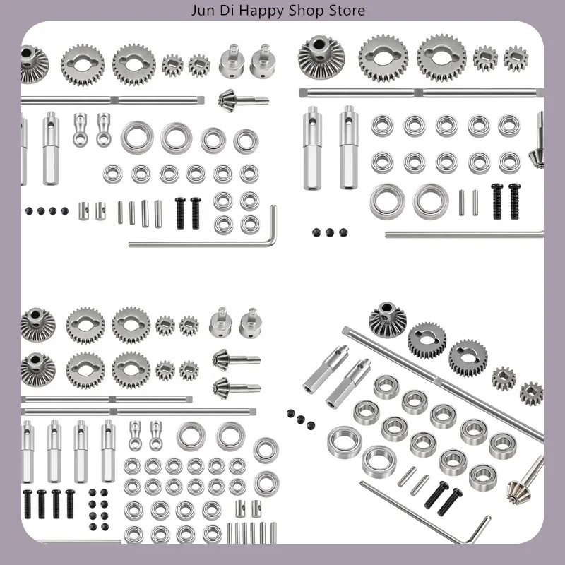 Metal Portal Axle Front & Rear Replacement Parts for Mang Niu 1/12 99s - Gears, Bearings, Wheel Axles, Vulnerable Spare Parts
