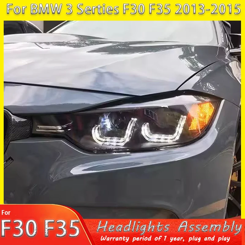 

Headlight Assemblies For BMW 3 Series F30 2013-2015 Refitted and Equipped With LED Daytime Running Lamp Lens Xenon Headlights