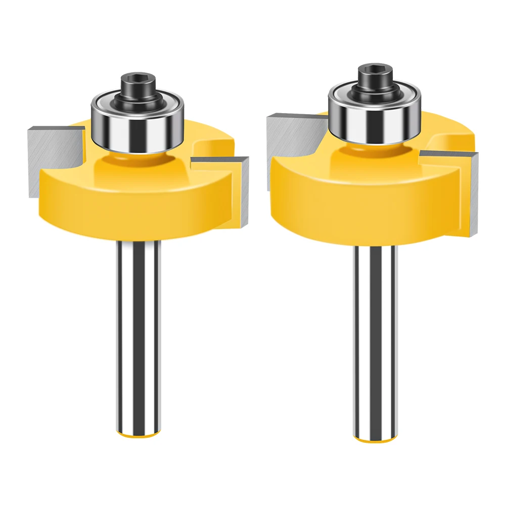 Imagem -06 - T-sloting Router Bit com Rolamento Coelho tipo t Ferramenta de Carpintaria Madeira Slot Milling Cutter mm Shank