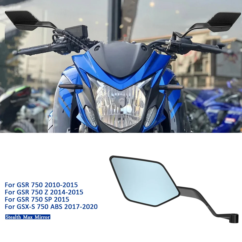 

GSX-S750 GSX-S 750 ABS мотоциклетные зеркала заднего вида, широкоугольное регулируемое боковое зеркало заднего вида для Suzuki GSR 750 Z GSR750 SP
