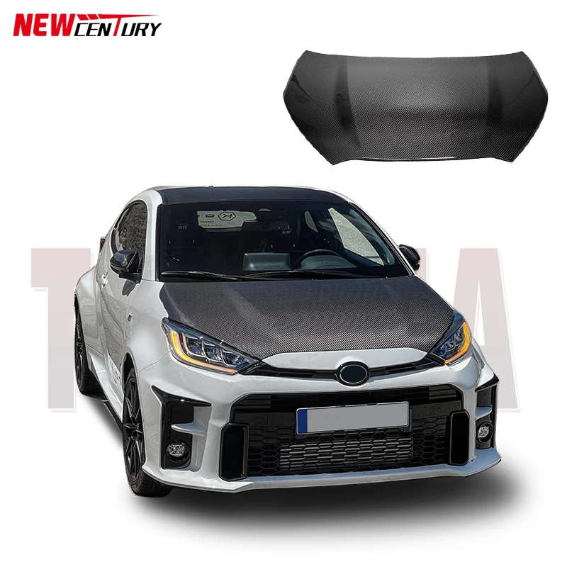 

oem original car replaced with high quality carbon fiber hood for Toyota Yaris GR