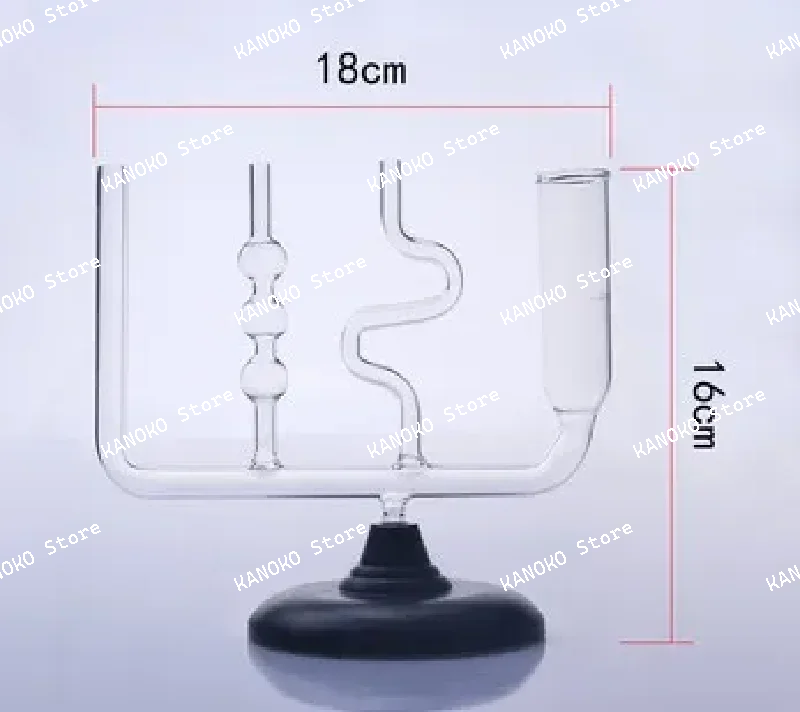 

Experiment Equipment Glass Connector with Base Junior High School Physical Mechanics Liquid Pressure Experimental Equipment