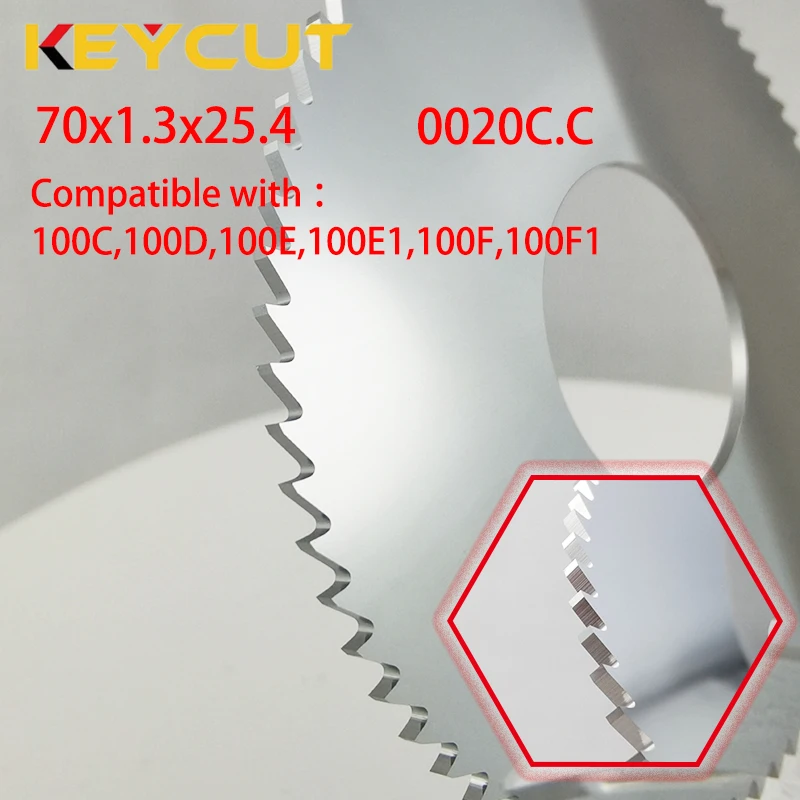 قاطع Wenxing 70x1.3x25.4 0020C.C من الكربيد يناسب Wenxing 100C 100D 100E 100E1 100F 100F1 أدوات الأقفال ما بعد البيع