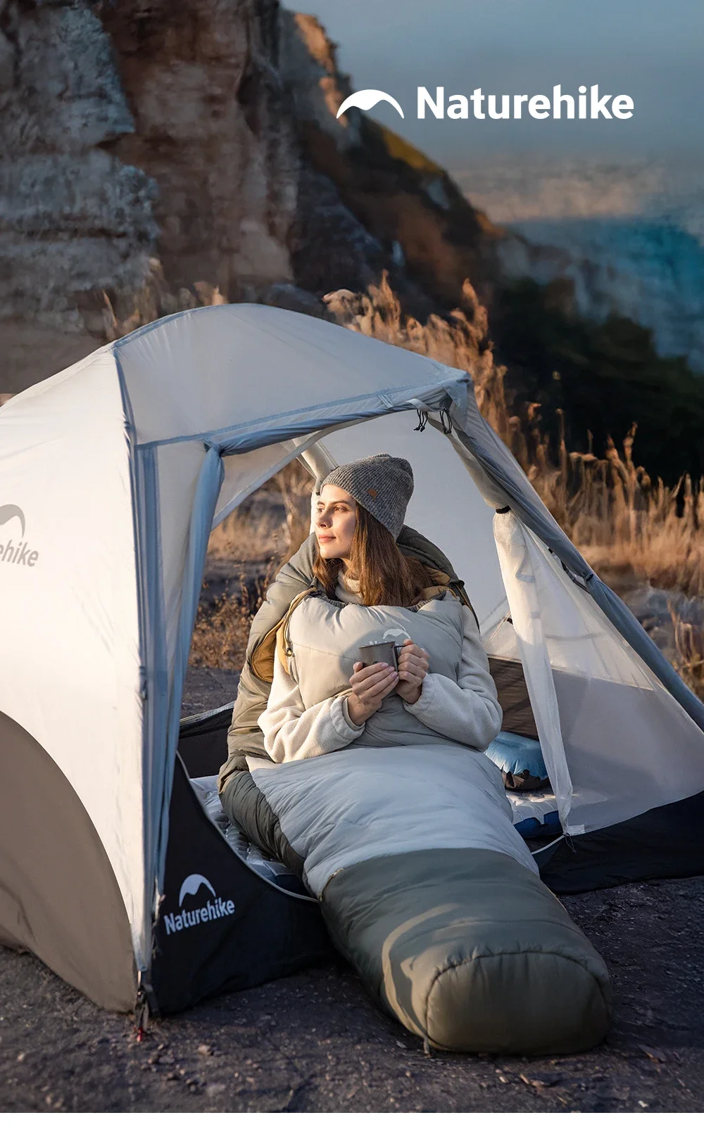Naturehike Camping Sleeping Bag MJ PRO Ultralight Waterproof Mummy 4 Season Backpacking Sleeping Bags Outdoor Traveling Hiking