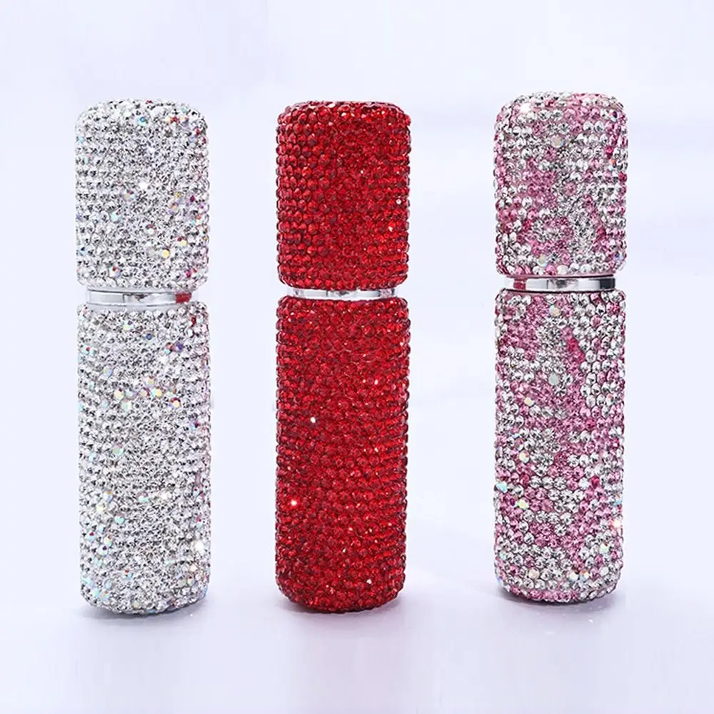 زجاجة عطر جديدة كاملة من حجر الراين 10 مل زجاجات مستحضرات التجميل القابلة لإعادة الملء حاوية تخزين أدوات المكياج الفارغة #5