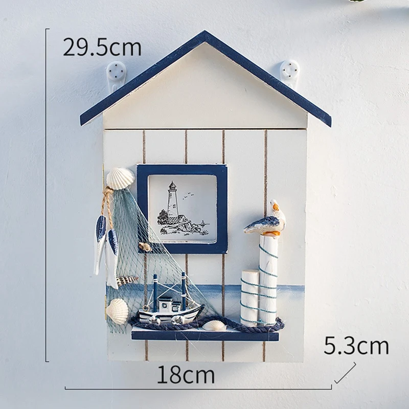 Creative Decoration In The Ocean Key Box Cabinet Wall Hanging Key Storage Box