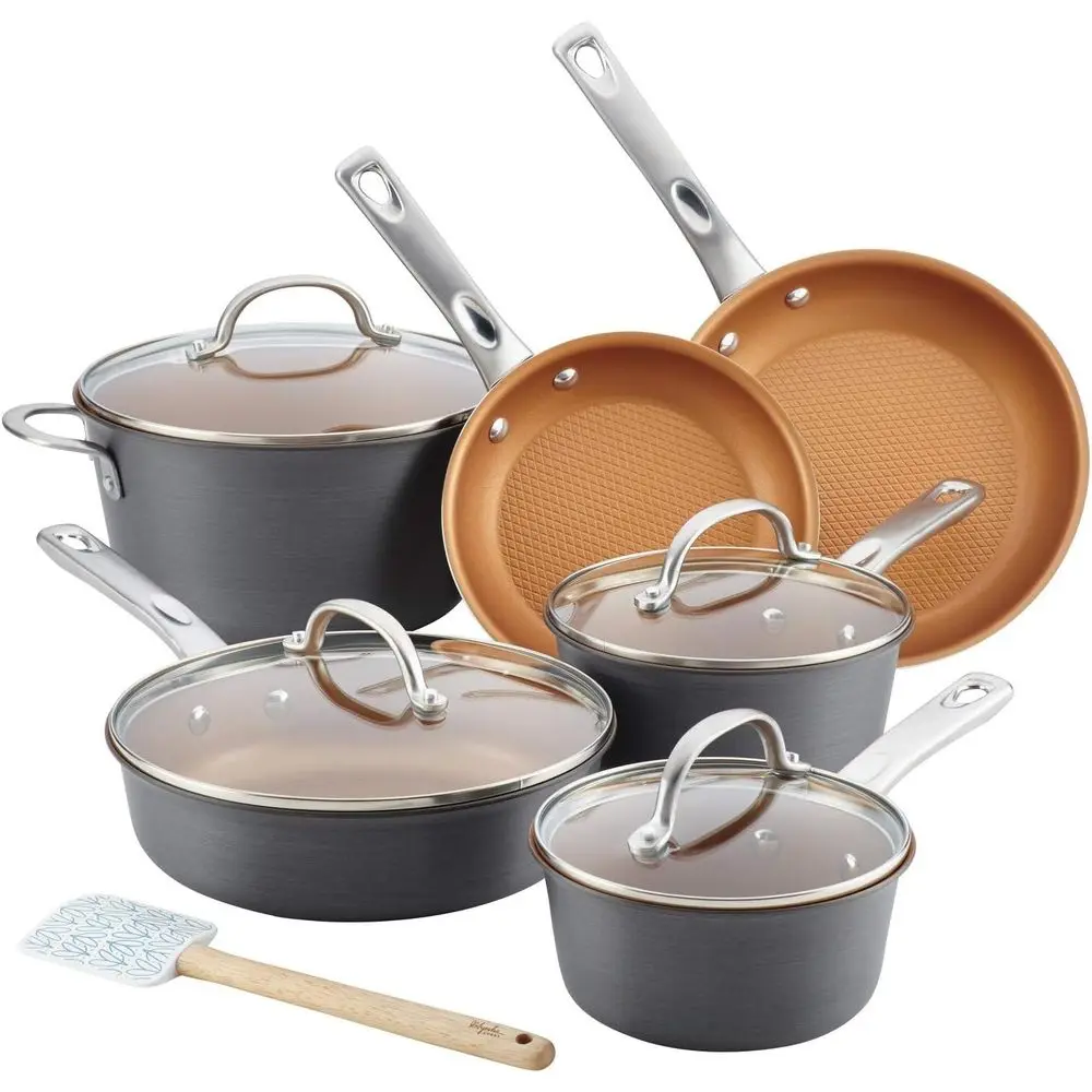 

Curry Kitchenware 11pc Home Collection Cookware Set (Brown Sugar)