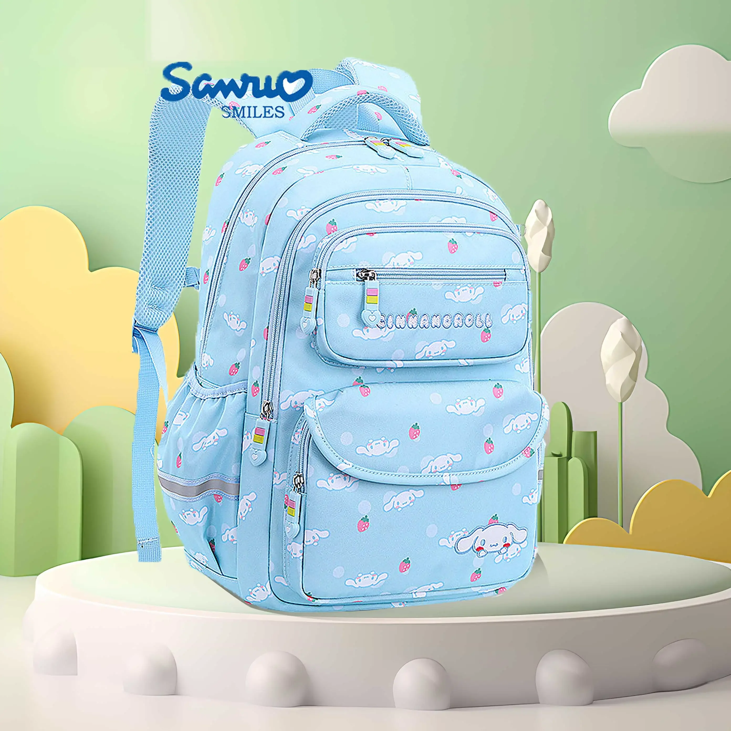 

Hello Kitty Backpack Cute Cartoon Children's School Bag Small Junior Highschool Girl Large Capacity Load-reducing Schoolbackpack