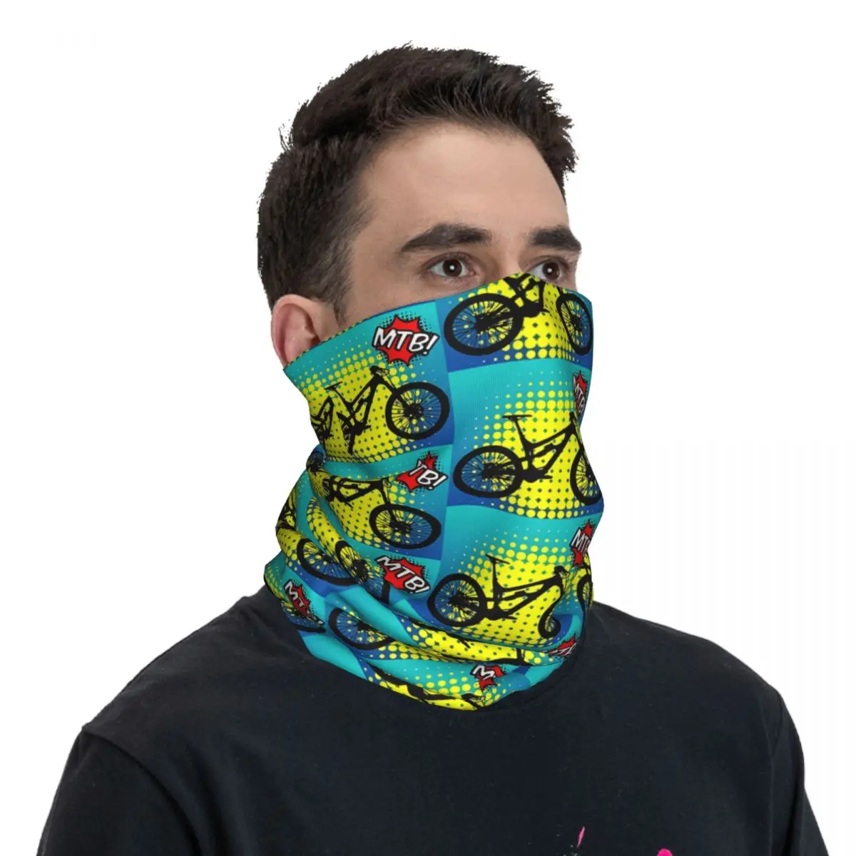 Écharpe de cou blanche multi-usage pour adultes, vêtements de sauna unisexes, bandana pour les amoureux de VTT, VTT POP, pêche, hiver