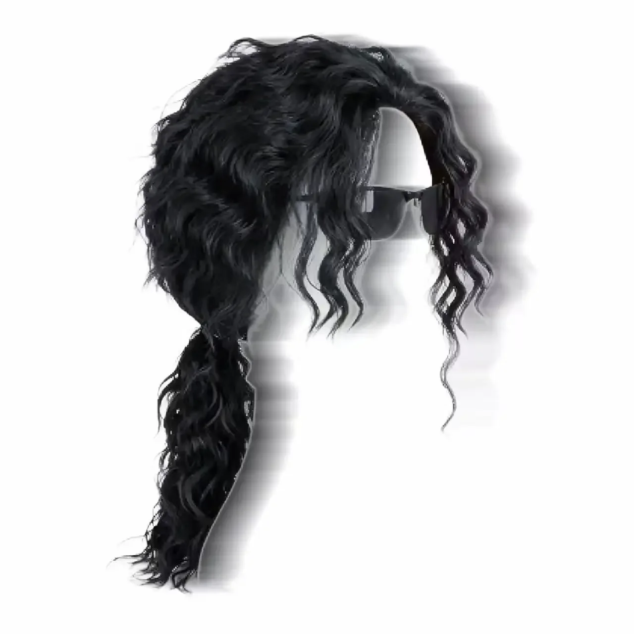 Anime Michael Jackson Cosplay Michael Cosplay Black Wig Michael Role Play Medium Long Curly Black Hair Wig Halloween Cos Wigs